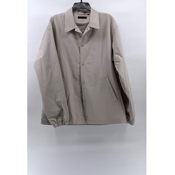 UNIQLO Women’s Bone Coach Lightweight Button-Up Long Sleeve Jacket SZ L - Picture 1 of 13